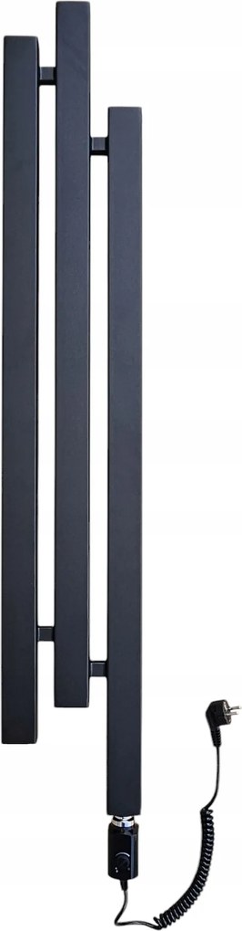 Fürdőszobai dekoratív elektromos radiátor Tamiza 300 W fekete