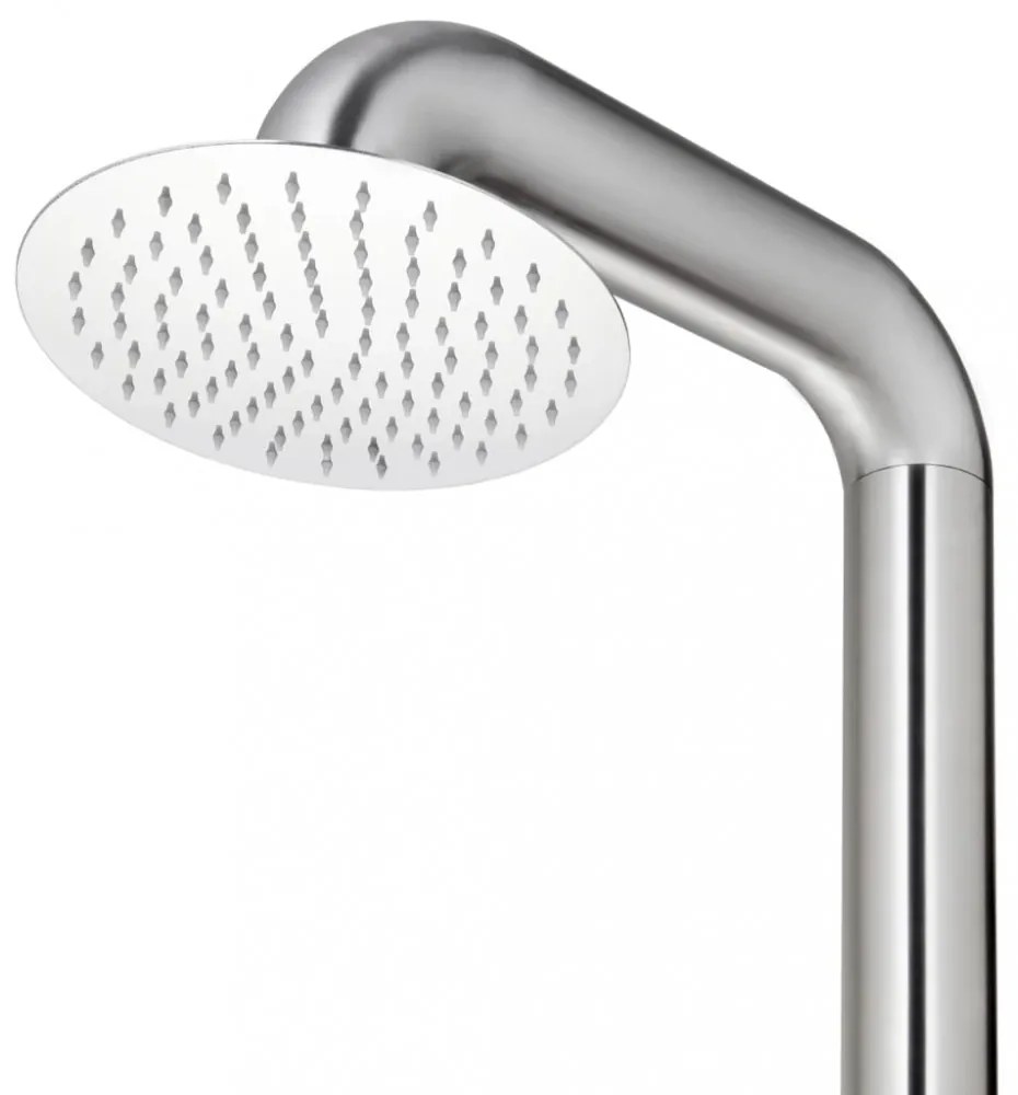rozsdamentes acél kerti zuhany 225 cm