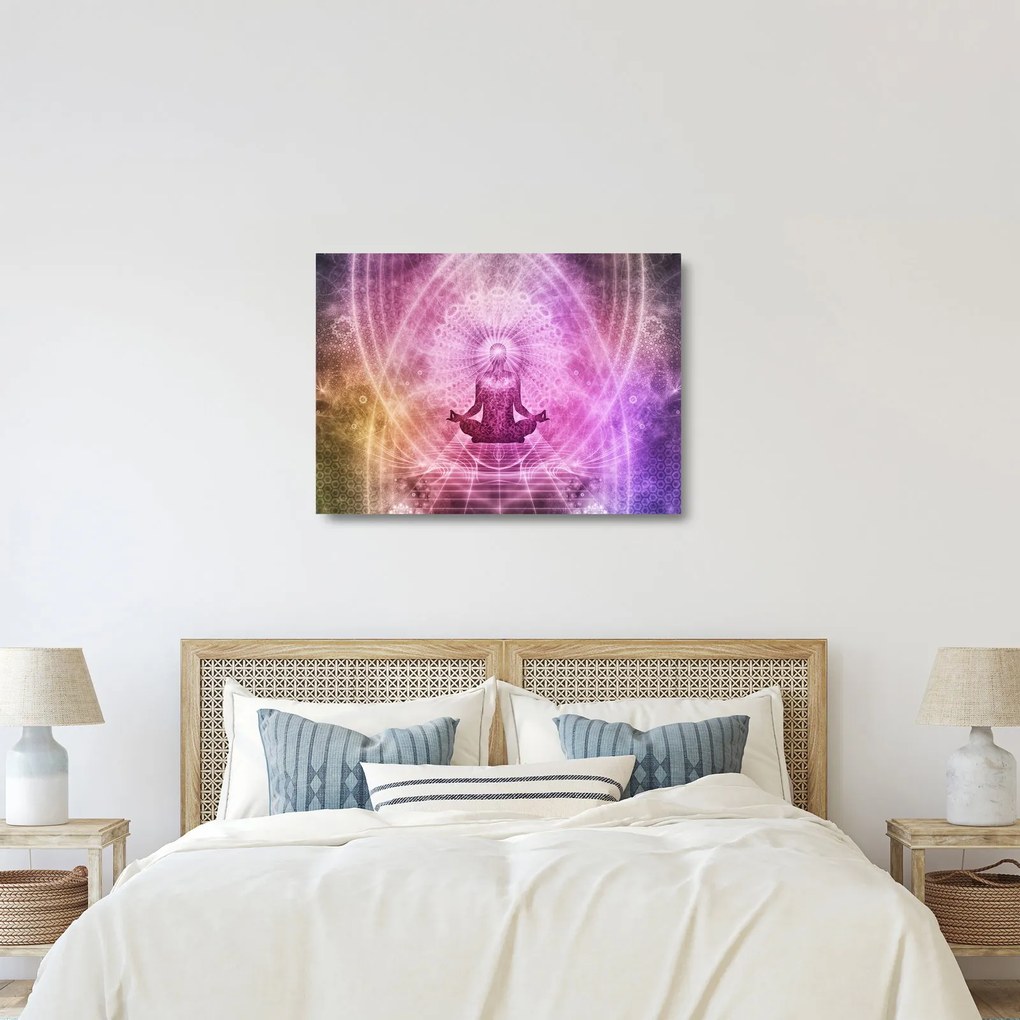 Meditáció képe (üvegen) (70x50 cm)