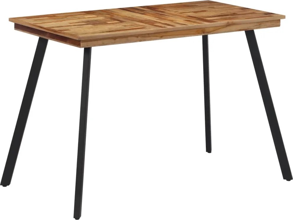 vidaXL tömör tíkfa étkezőasztal 120 x 62 x 76 cm