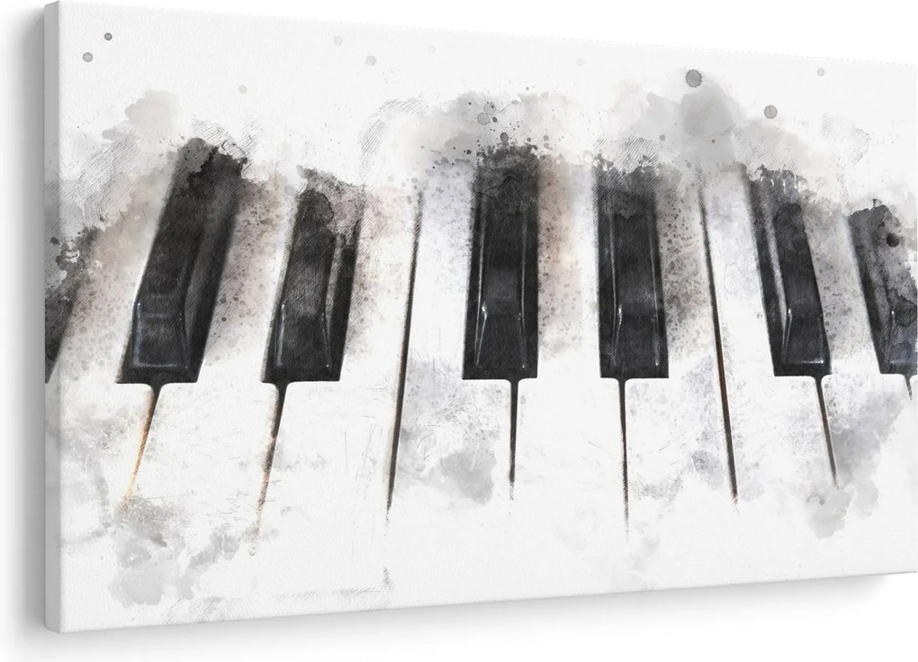 Kép - Zongora, akvarell (90x60 cm)