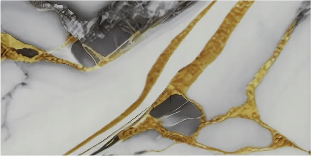 Öntapadós Pvc tapéta tekercs 280 x 60 cm, világos-fekete-sárga márvány