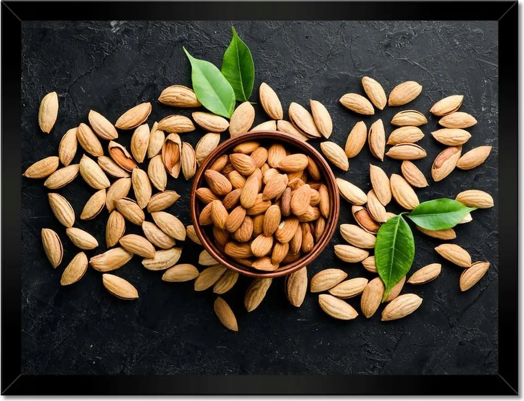 Poszterek keretben 40x30 Mandula egy tálban