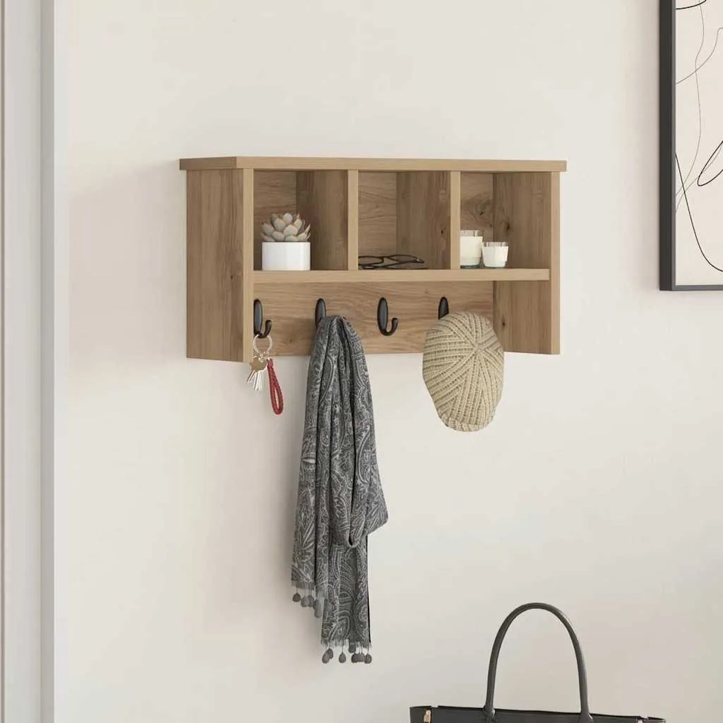 Fali Kabáthorog kézműves tölgy 50 x 16 x 26 cm Faanyag