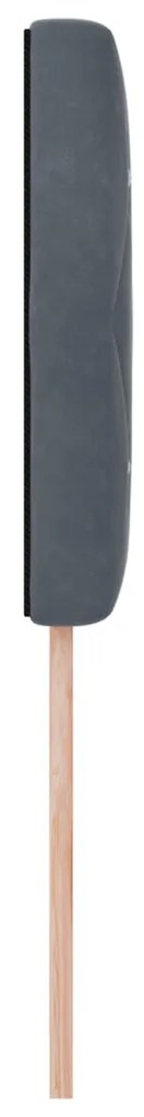 LED Fejtámla LED -es lámpákkal Sötétszürke 100 cm Bársony