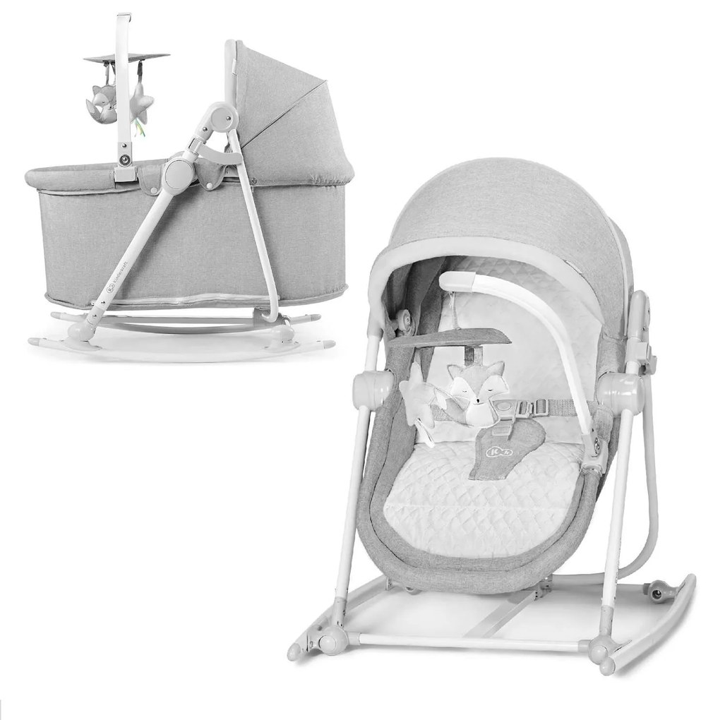 Kinderkraft Nola 5in1 Bölcső - szürke