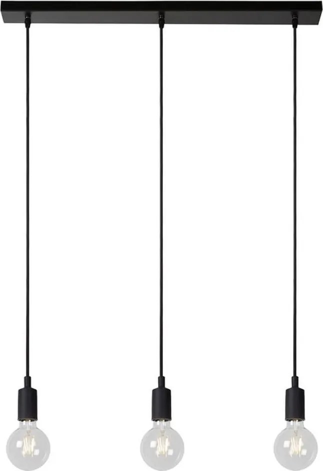 LUCIDE 08408-03-30 FIX Többágú Függesztett Lámpa Fekete E27 IP20