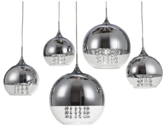 Maytoni P140-PL-170-5-N - Csillár zsinóron FERMI 5xE27/60W/230V króm