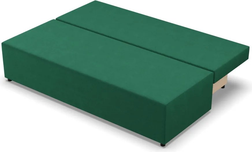 Nobu kanapé, bársony, zöld