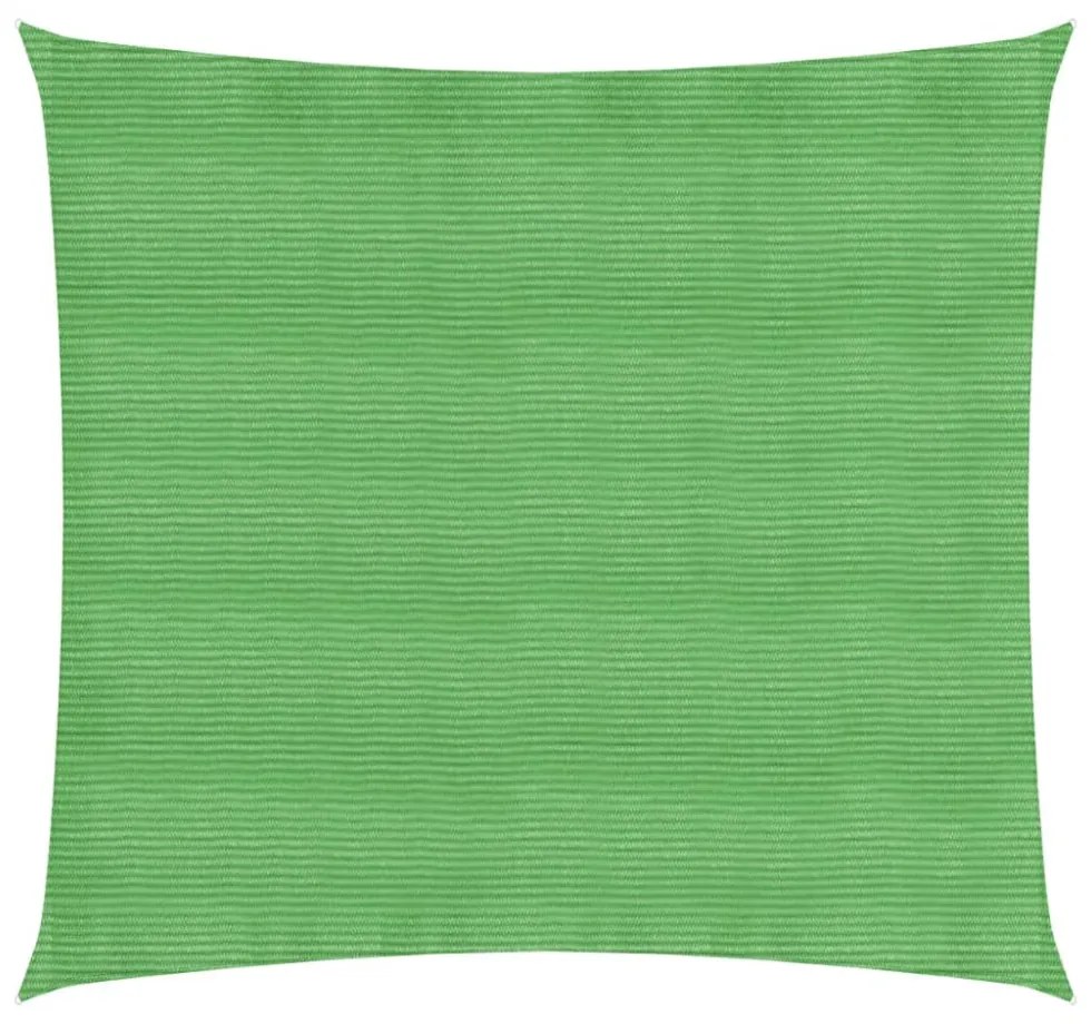 világoszöld HDPE napvitorla 160 g/m² 4 x 4 m