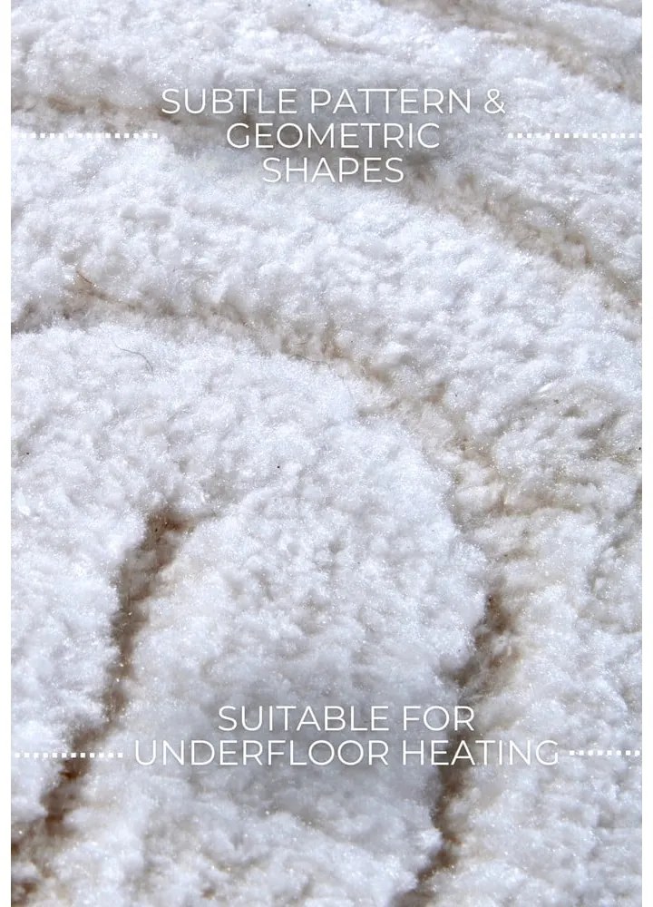 Fehér kerek szőnyeg ø 160 cm Panglao New York White – Elle Decoration