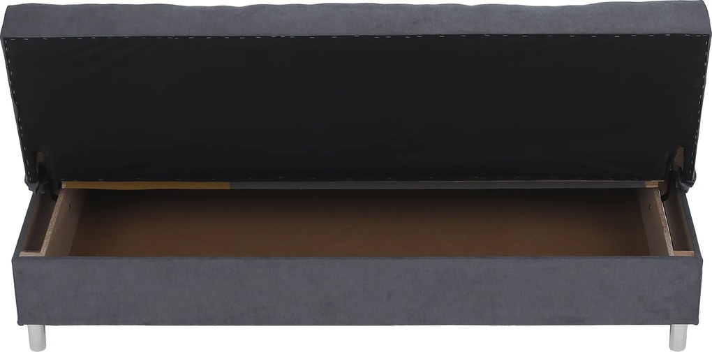 Kihúzható kanapé, szürke, ALADA