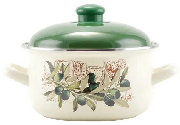 Perfect Home Oliva Zománcozott lábas 16 cm+fedő 14826
