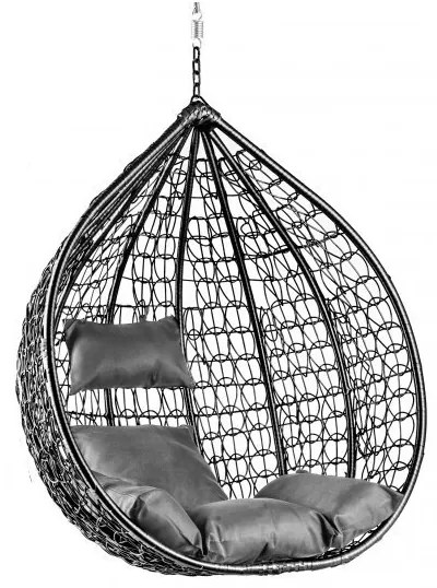 AKCIÓ Fekete függőszék KOKON állvány nélkül II. osztály