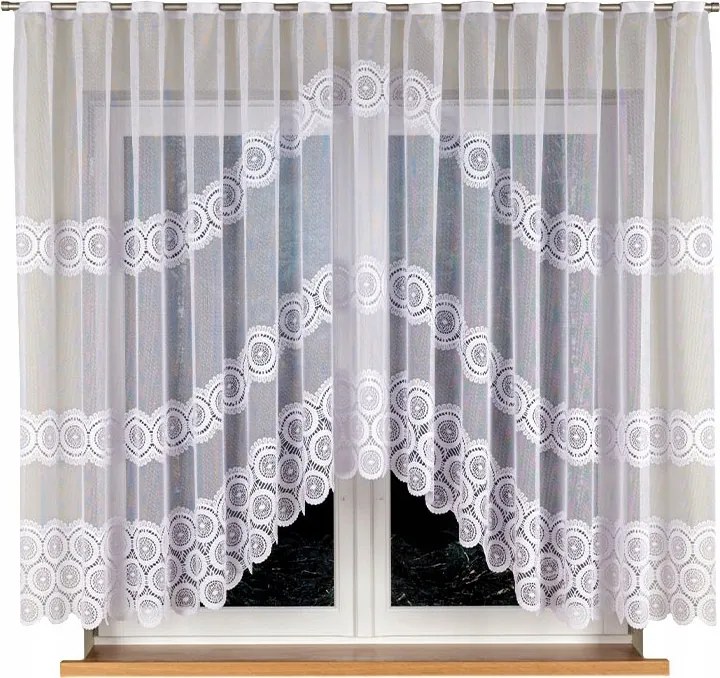 Malwina jacquard mintás függöny, 018535, 310x160cm (kész) íves