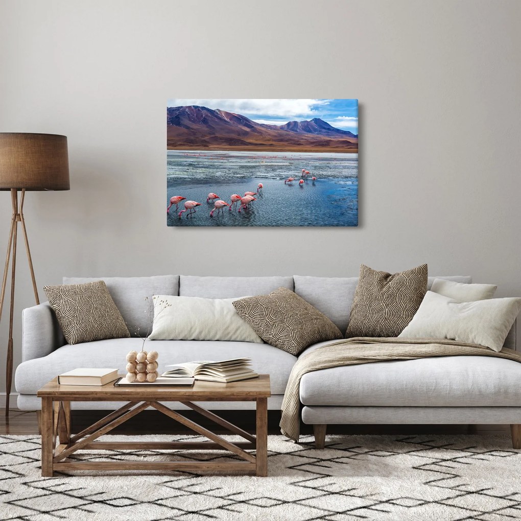 Kép - Flamingók (90x60 cm)