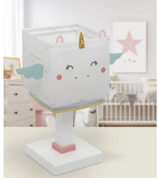 Dalber 64591 - Gyereklámpa LITTLE UNICORN 1xE14/8W/230V