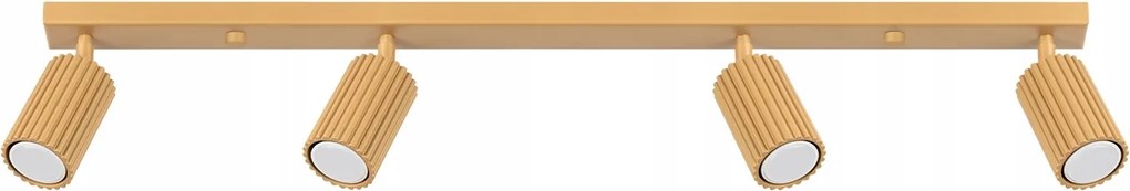 Mennyezeti lámpa Reflektor Tuba Spot 4x GU10 Arany Karbon 1565 Sollux