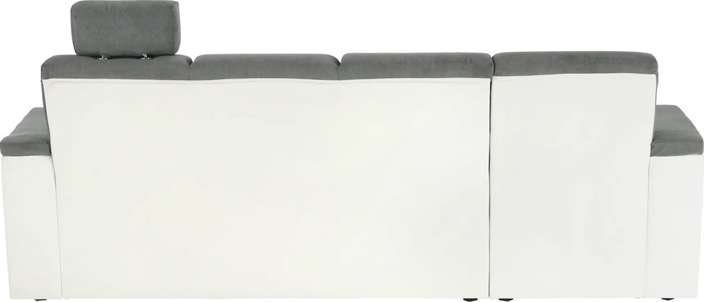 Kissarok, textilbőr fehér/szövet szürke, balos, SANTIAGO