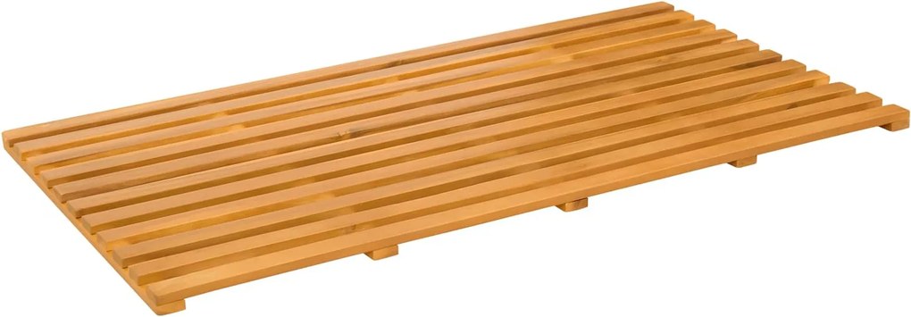 vidaXL Fürdőszoba szőnyeg Egyszínű Barna 100 x 53 cm faszínű