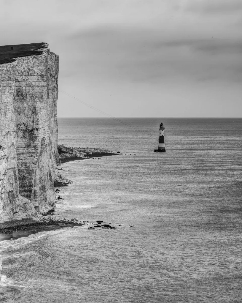 Poszter 40x50cm Beachy Head és világítótorony, Assaf Frank
