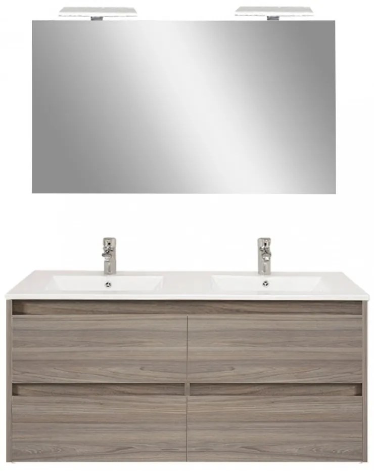 Porto Prime 120 komplett fürdőszoba bútor rauna szil színben