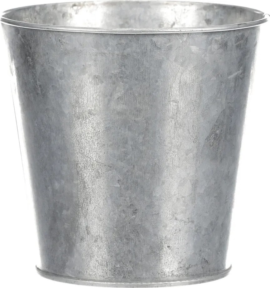 Fém virágtartó szív mintával ezüst-fehér