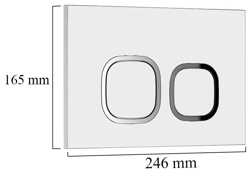Roya Sydney 83W falba építhető WC tartály szett