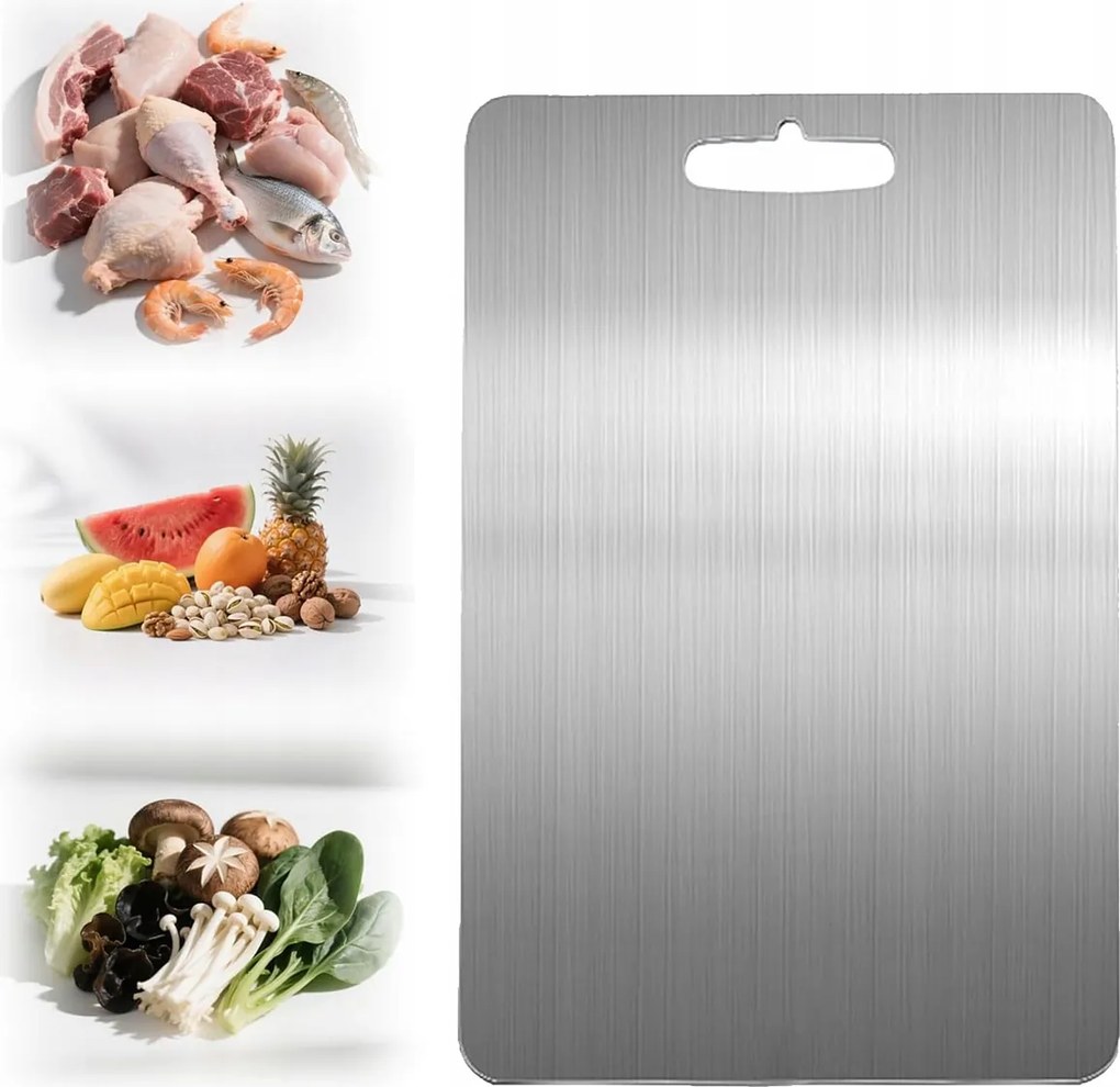 Vágódeszka 29X20CM Kétoldalas Vágódeszka Gyümölcsökhöz