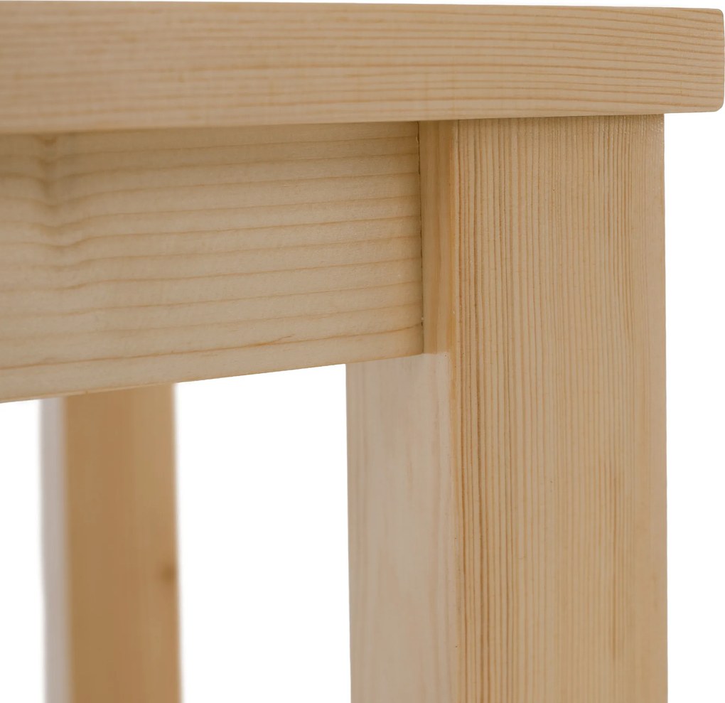 Éjjeliszekrény, masszív/természetes, FOSIL