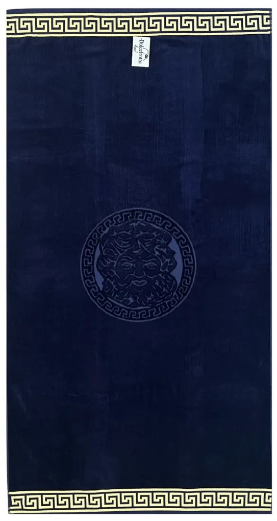 Poseidon sötétkék strandtörölköző