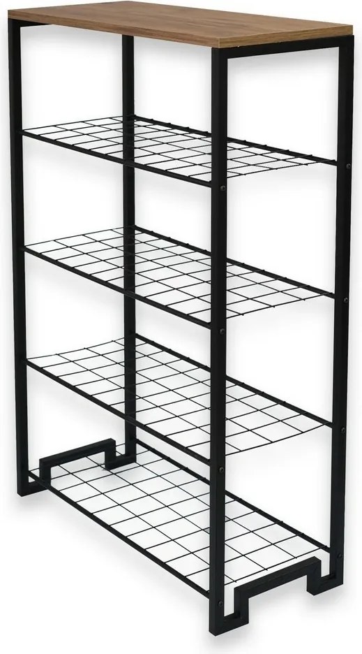 Nancy Atlantic Pine and Black cipősszekrény