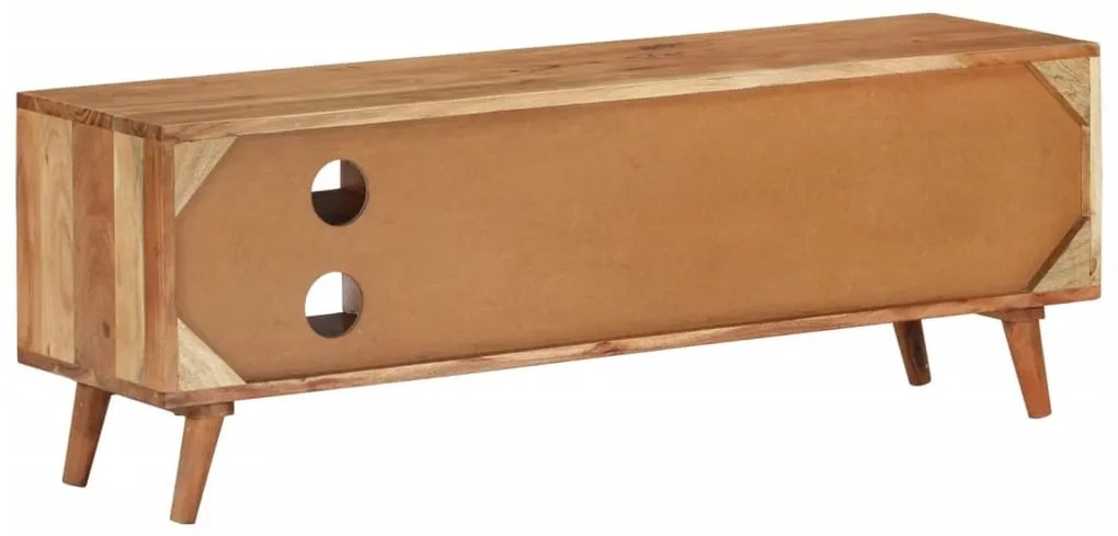 tömör akácfa TV-szekrény 112 x 30 x 40 cm
