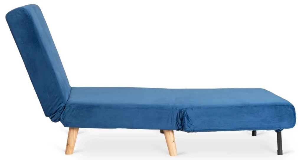 Fotel Rozkładany MARRY Granatowy