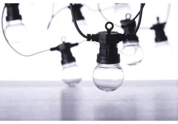 LED Kültéri dekorációs lánc 50xLED/10m IP44 átlátszó