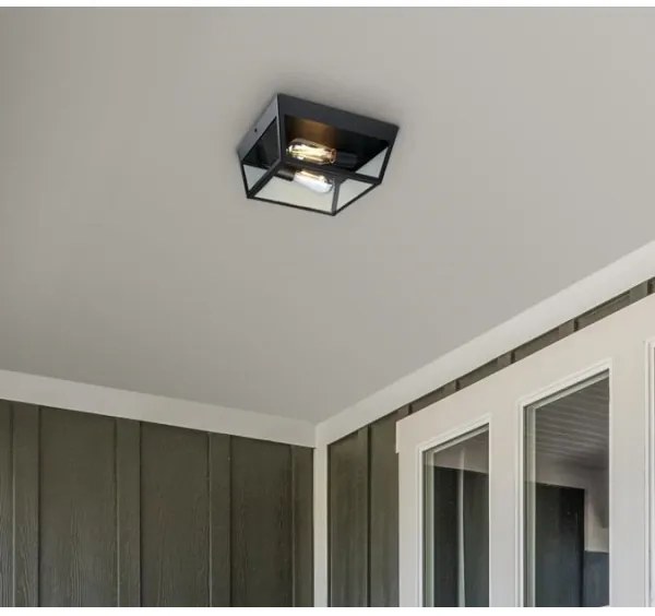 Westinghouse 61219 - Kültéri mennyezeti lámpa PETERSON 2xE27/40W/230V IP44