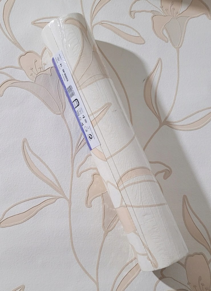 Fali tapéta, virágok, levelek, 3956-40