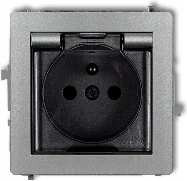 Hermetikus elektromos aljzat Karlik szürke