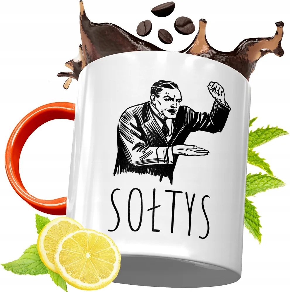 Narancssárga Bögre Soltys Ajándék fényképes nyomtatással