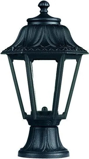 NOVOLUX 150H-G05X1A-02 Klasszikus Kültéri Állólámpa Fekete, Átlátszó E27 IP55