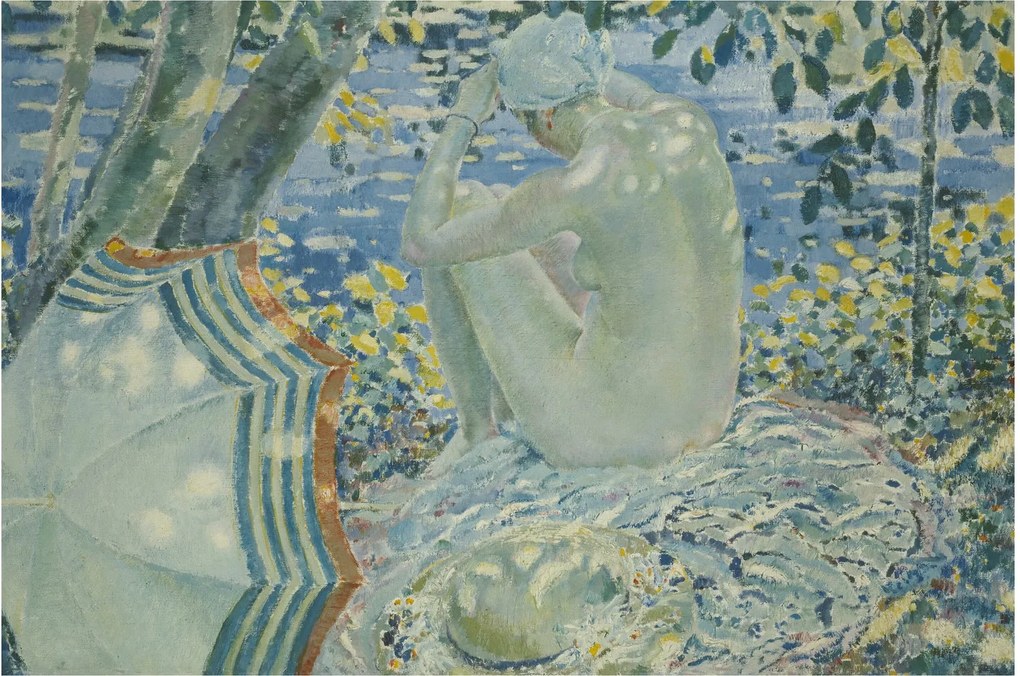 Kép - Frederick Carl Frieseke, On the Bank, reprodukciók (90x60 cm)