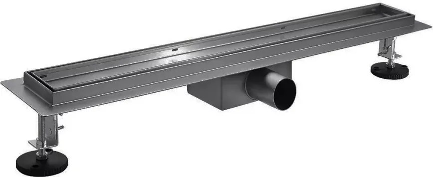 AREZZO design 2in1 800 mm-es rozsdamentes acél folyóka, gunmetal