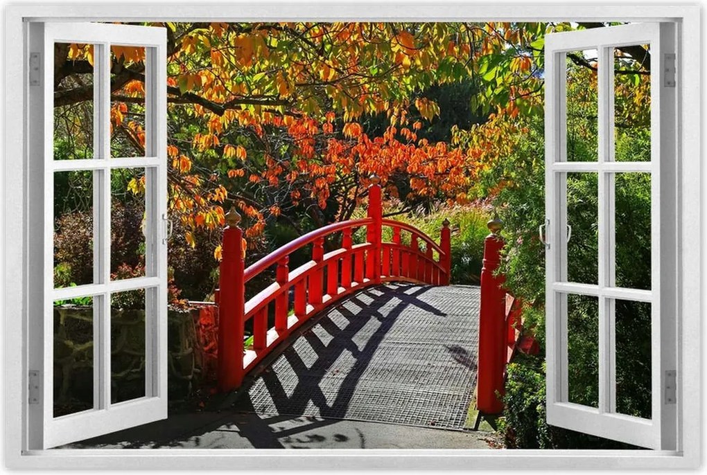 Poszterek 60x40 Piros japán híd