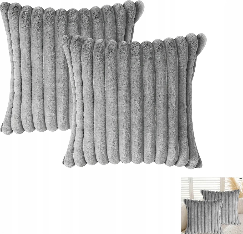 Dekoratív bársony párnahuzatok 50cm x 50cm bojtos részletekkel, puha lakberendezési tárgyak