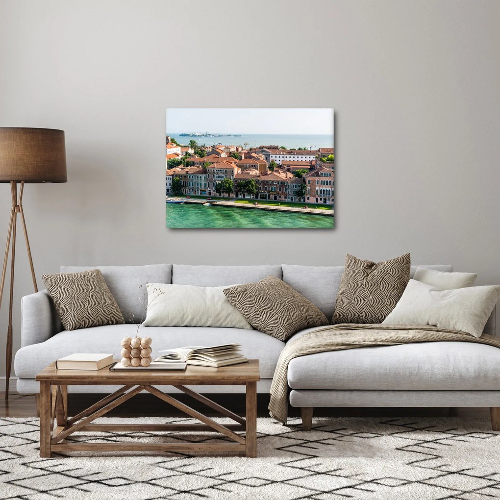 Kép - Légi felvétel a városra (70x50 cm)