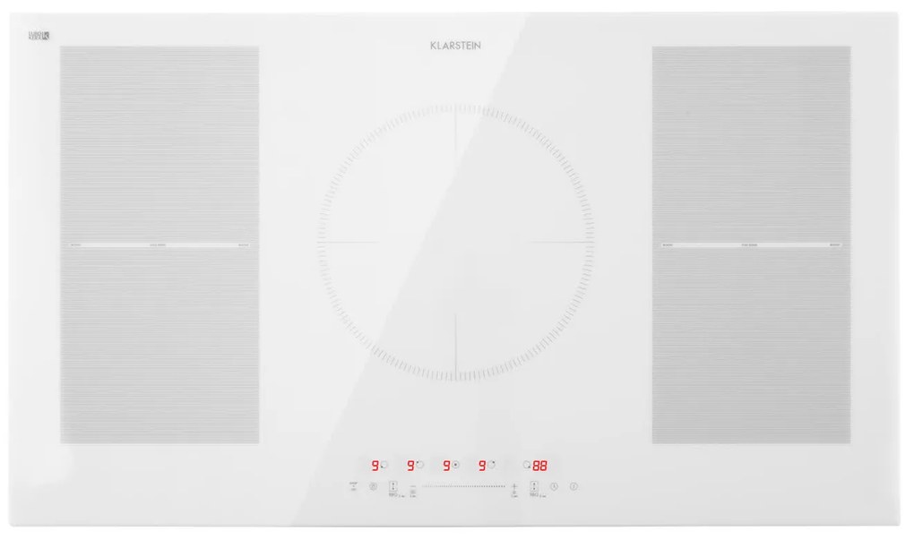 Klarstein Delicatessa 90 Flex, beépített indukciós főzőlap, indukció, 7400 W, 5 zóna, egyedülálló