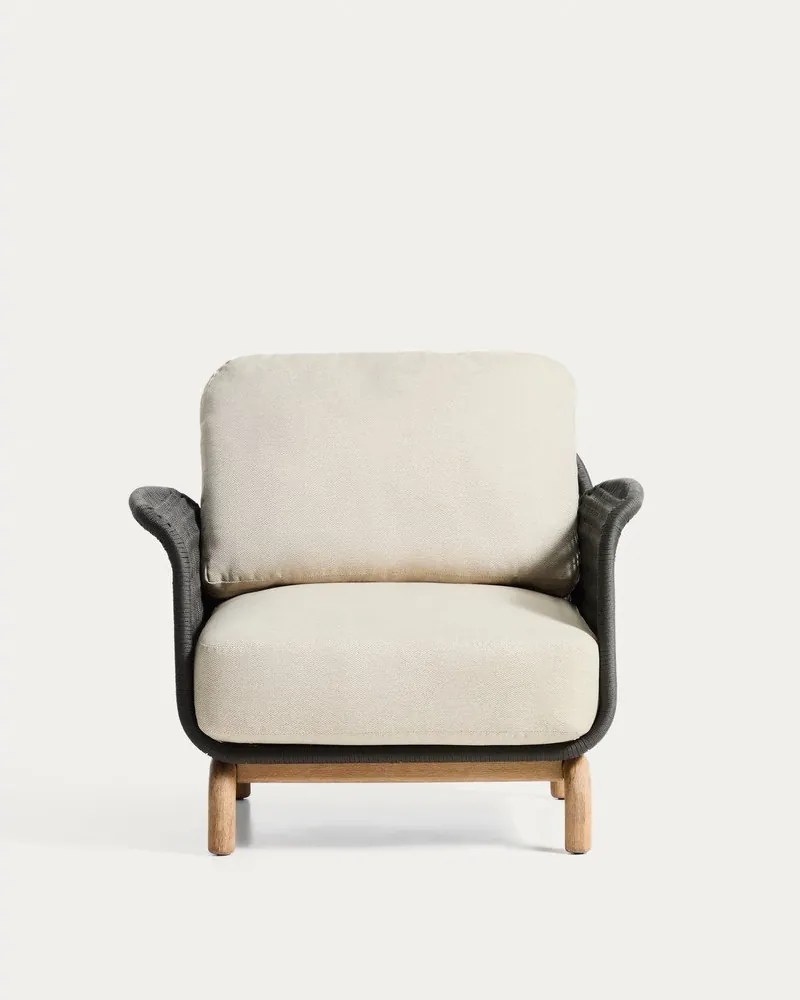 Bézs párnázott kerti fotel Alipa – Kave Home