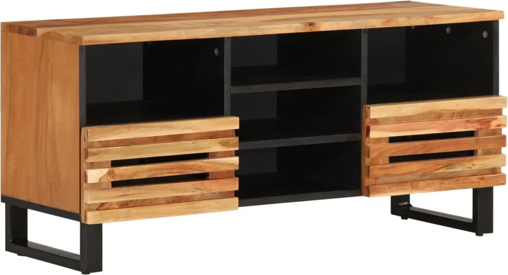 vidaXL tömör akácfa TV-szekrény 100 x 34 x 46 cm