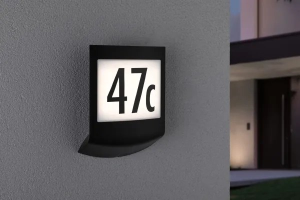 Paulmann 94513 - RGBW LED/8,2W IP44 Dimmelhető házszámvilágítás PADEA 230V