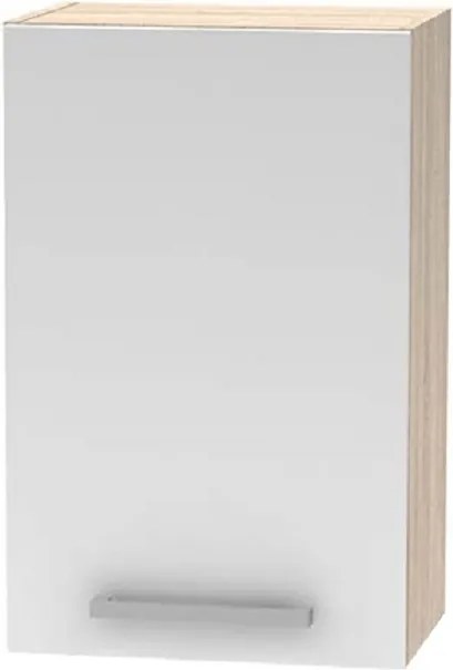 Felsőszekrény 45 1DV, tölgy sonoma/fehér, NOVA PLUS NOPL-024-OH